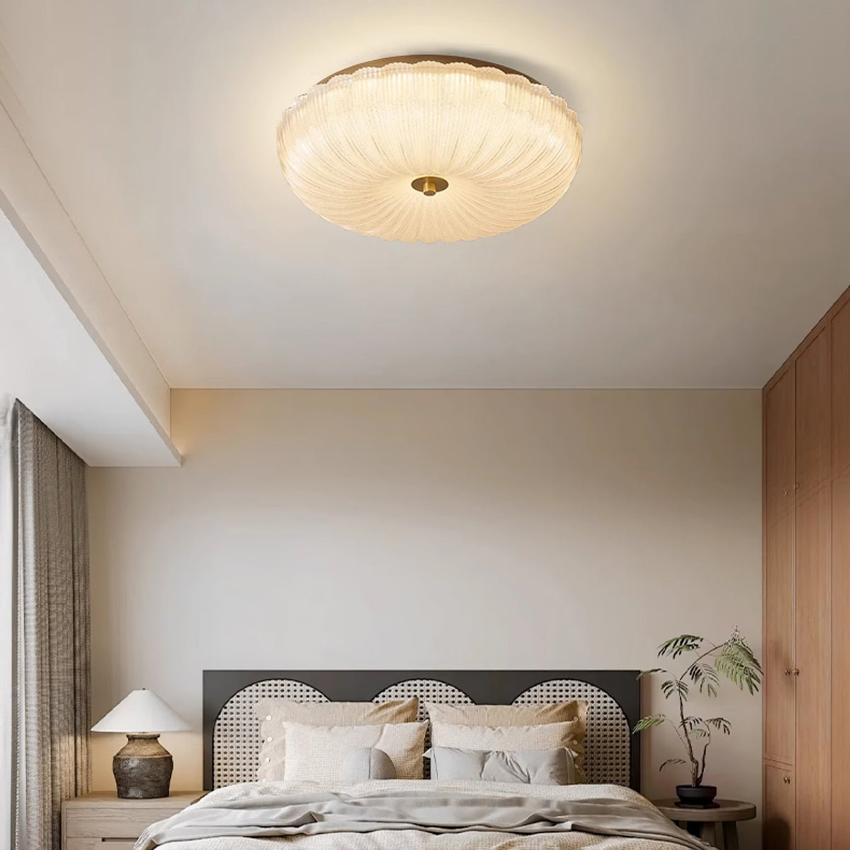 Diladem Ceiling Light Ripple Glass