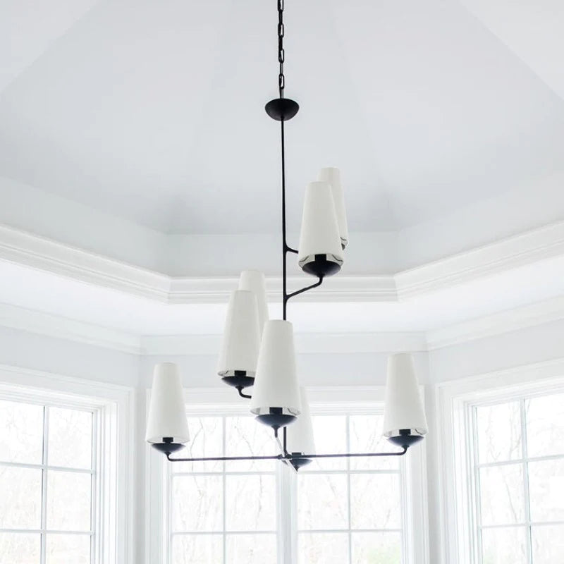 Warubis Vintage LED Chandeliers White Black Bedroom Kitchen