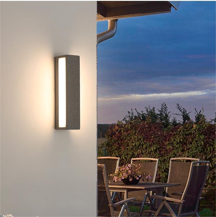 Davel LED Outdoor Wall Lamp, Black & White-Neutral Decor