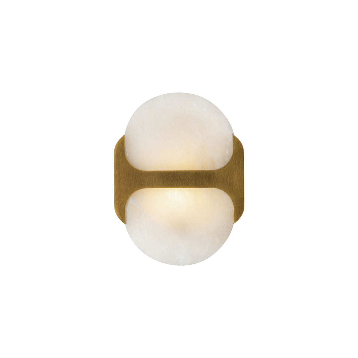 Ulthaora Double Globe Alabaster Wall Ligh