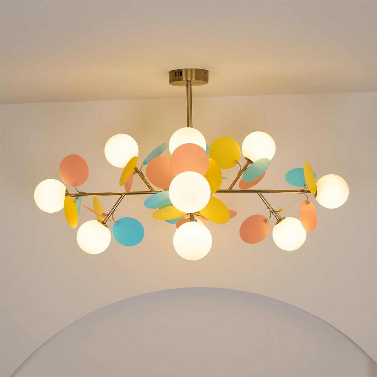 Tide Chandelier Off White Tree Eight Open Shades
