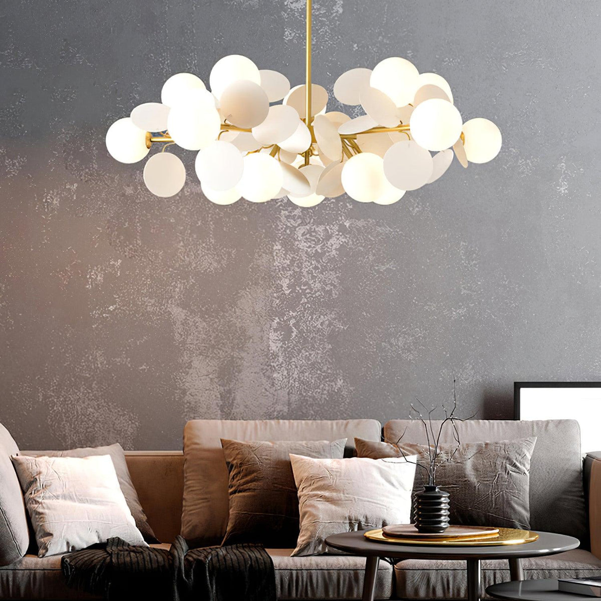 Tide Chandelier Off White Tree Eight Open Shades