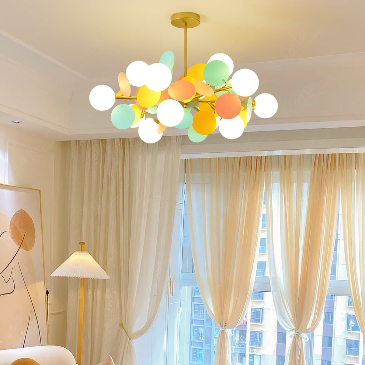 Tide Chandelier Off White Tree Eight Open Shades