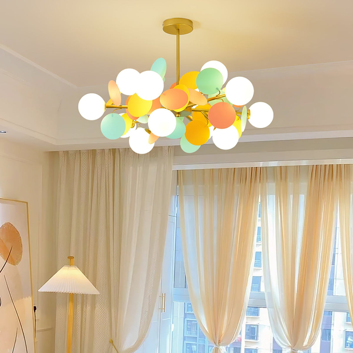 Tide Chandelier Off White Tree Eight Open Shades
