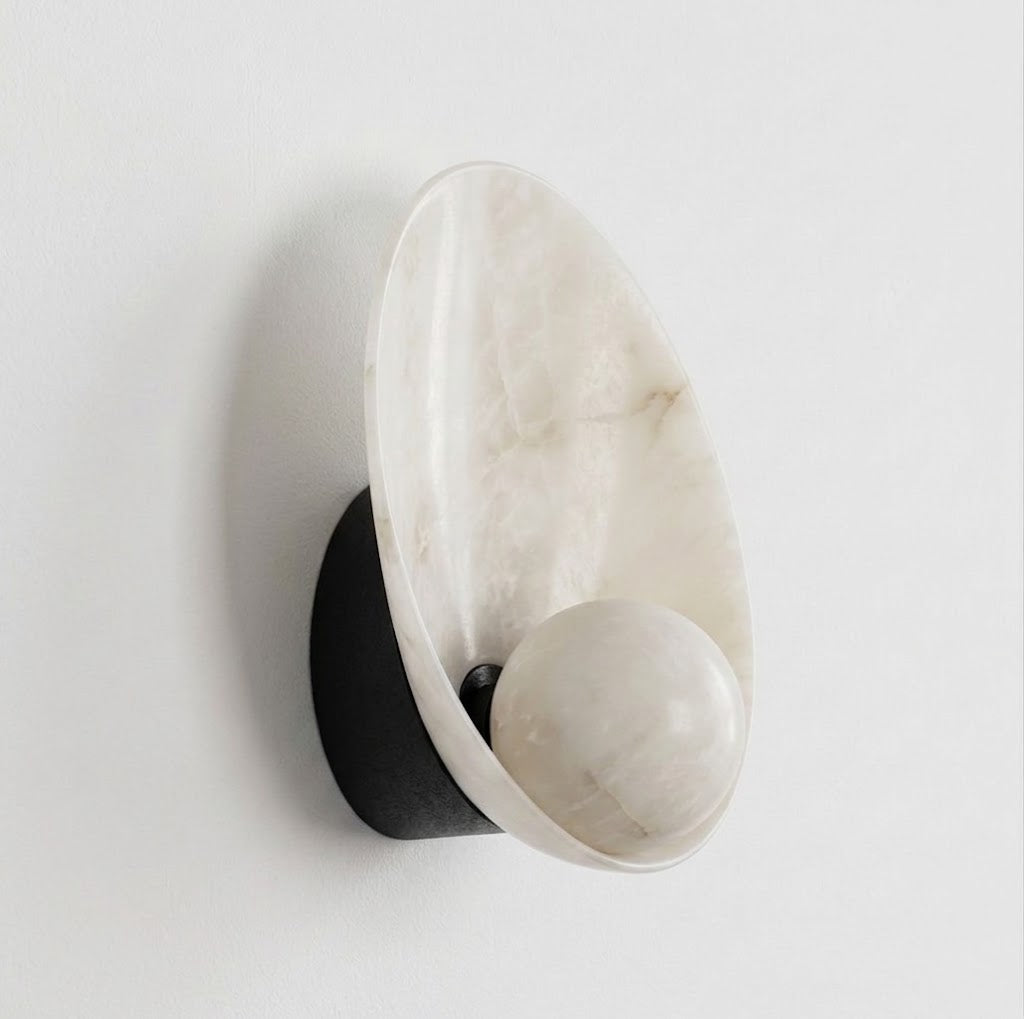 Quillstone Alabaster Wall Sconce
