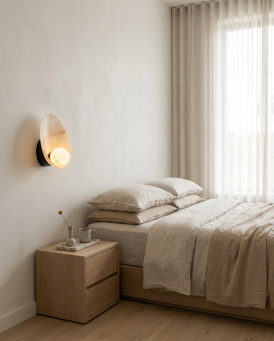 Quillstone Alabaster Wall Sconce