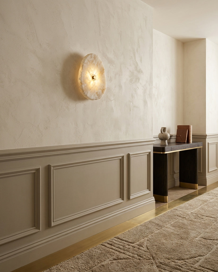 Nivorise Alabaster Wall Sconce