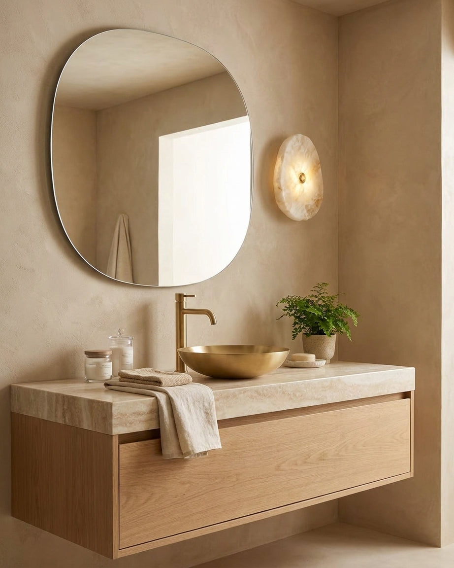 Nivorise Alabaster Wall Sconce