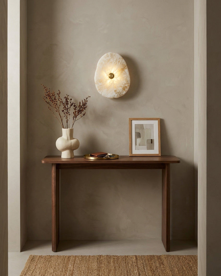 Nivorise Alabaster Wall Sconce