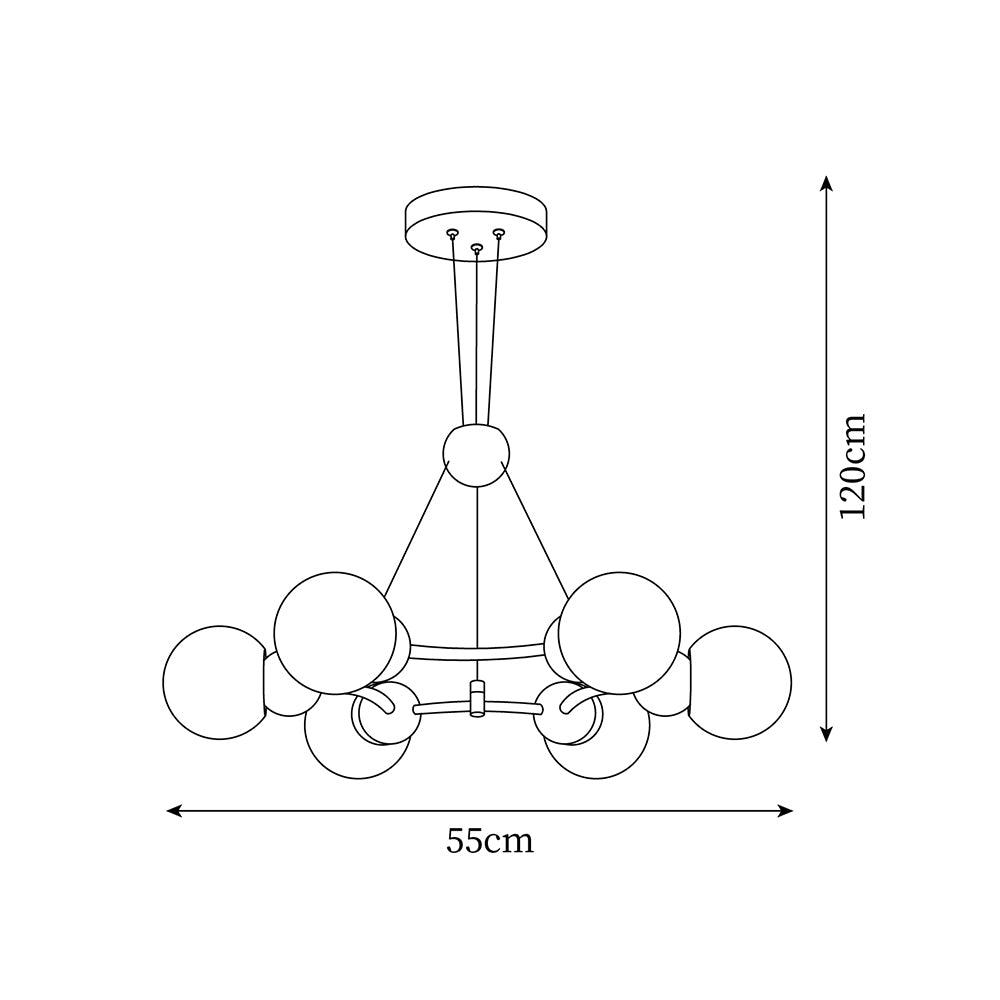 Vetro Modern Chandelier