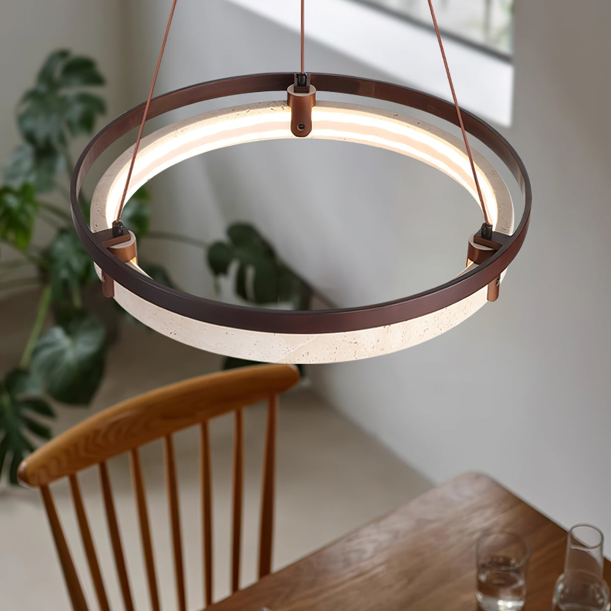 Aurix Travertine Pendant Light