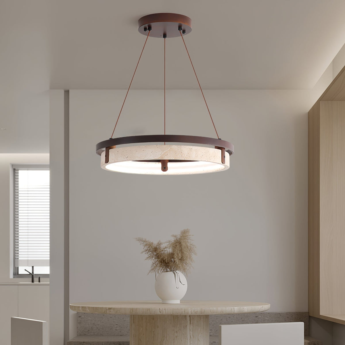 Aurix Travertine Pendant Light