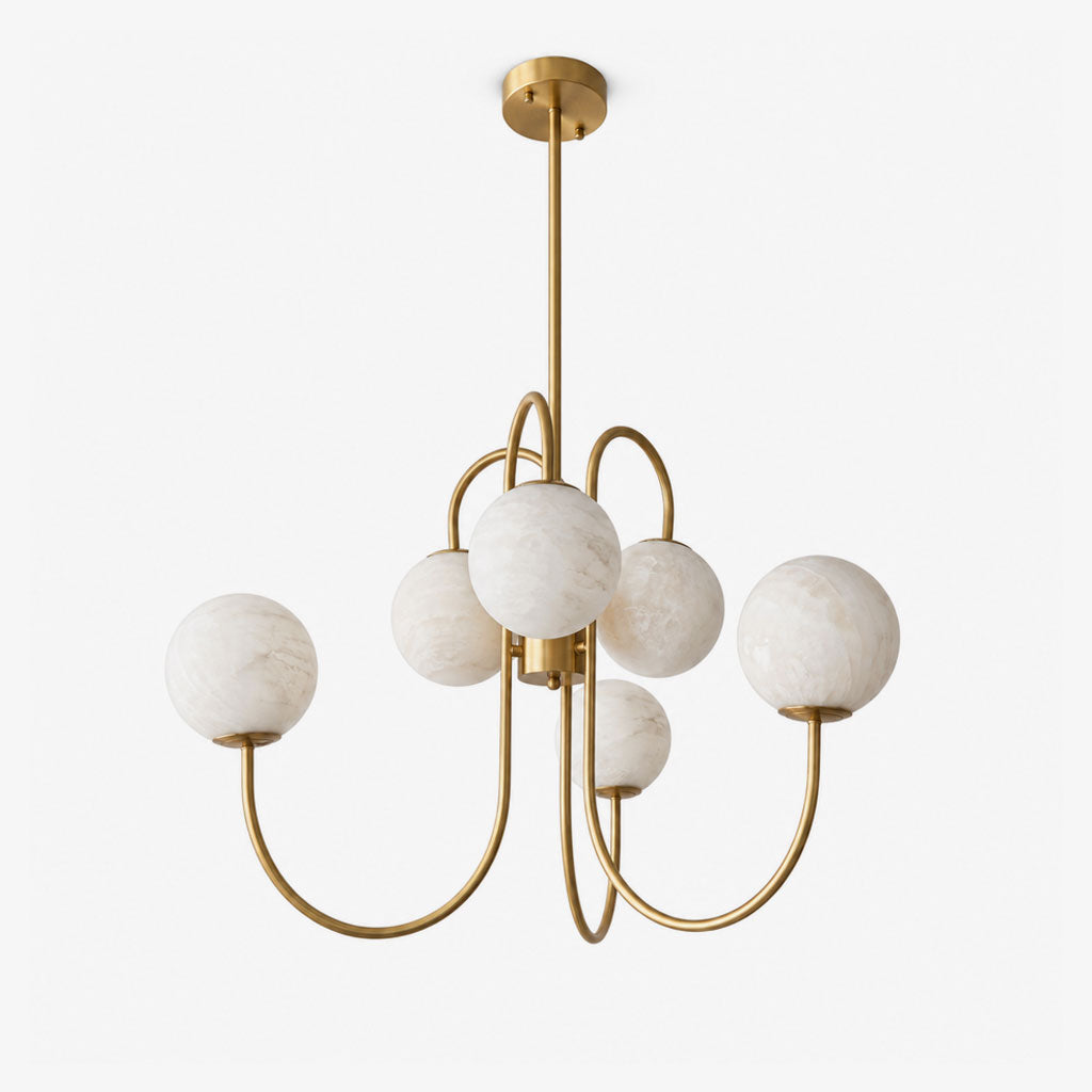 Greshford Alabaster Globe Chandelier