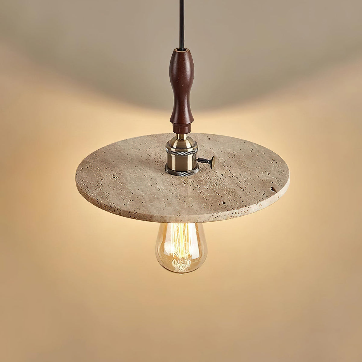 Norerelia Orbit Pendant Light Travertine