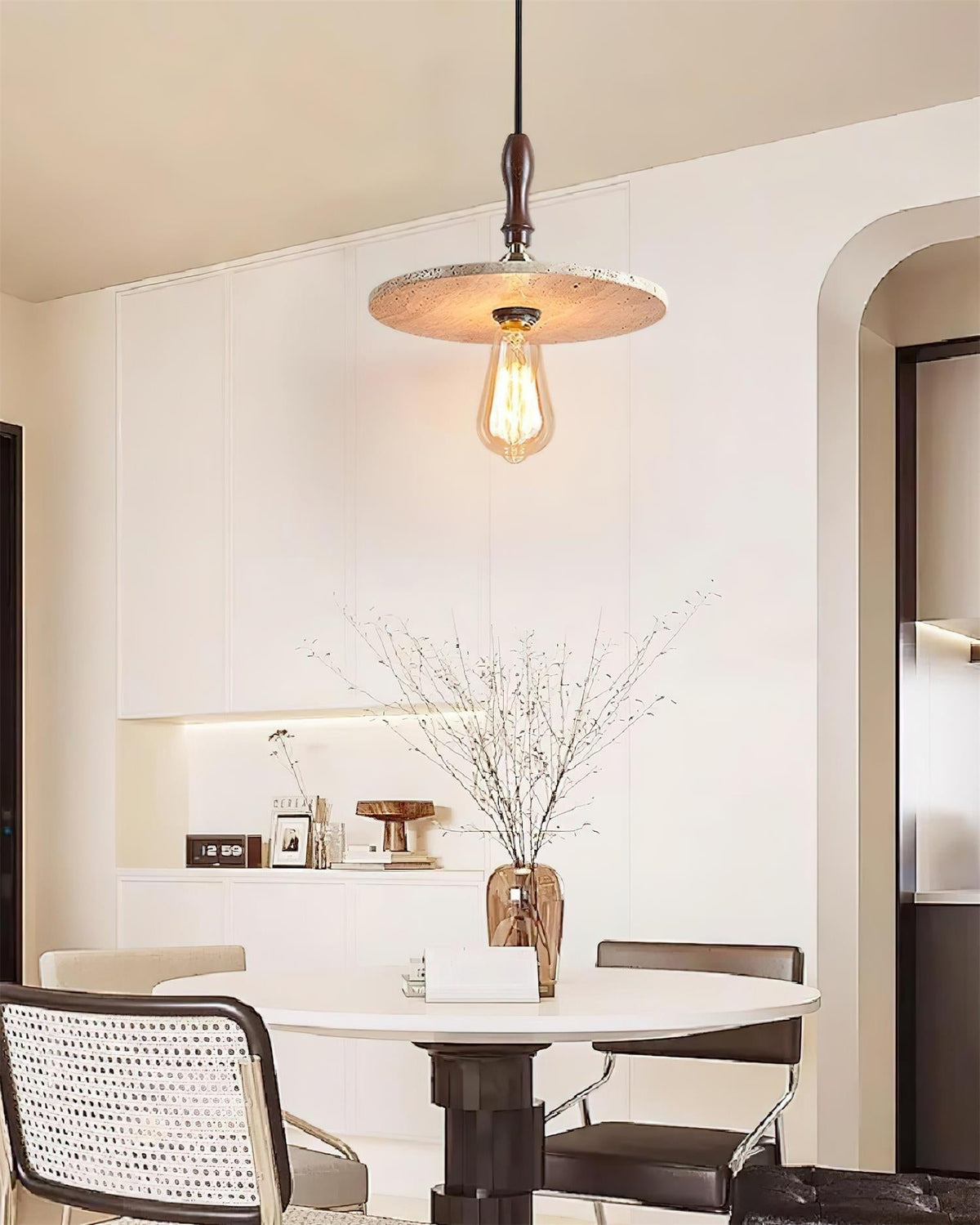Norerelia Orbit Pendant Light Travertine