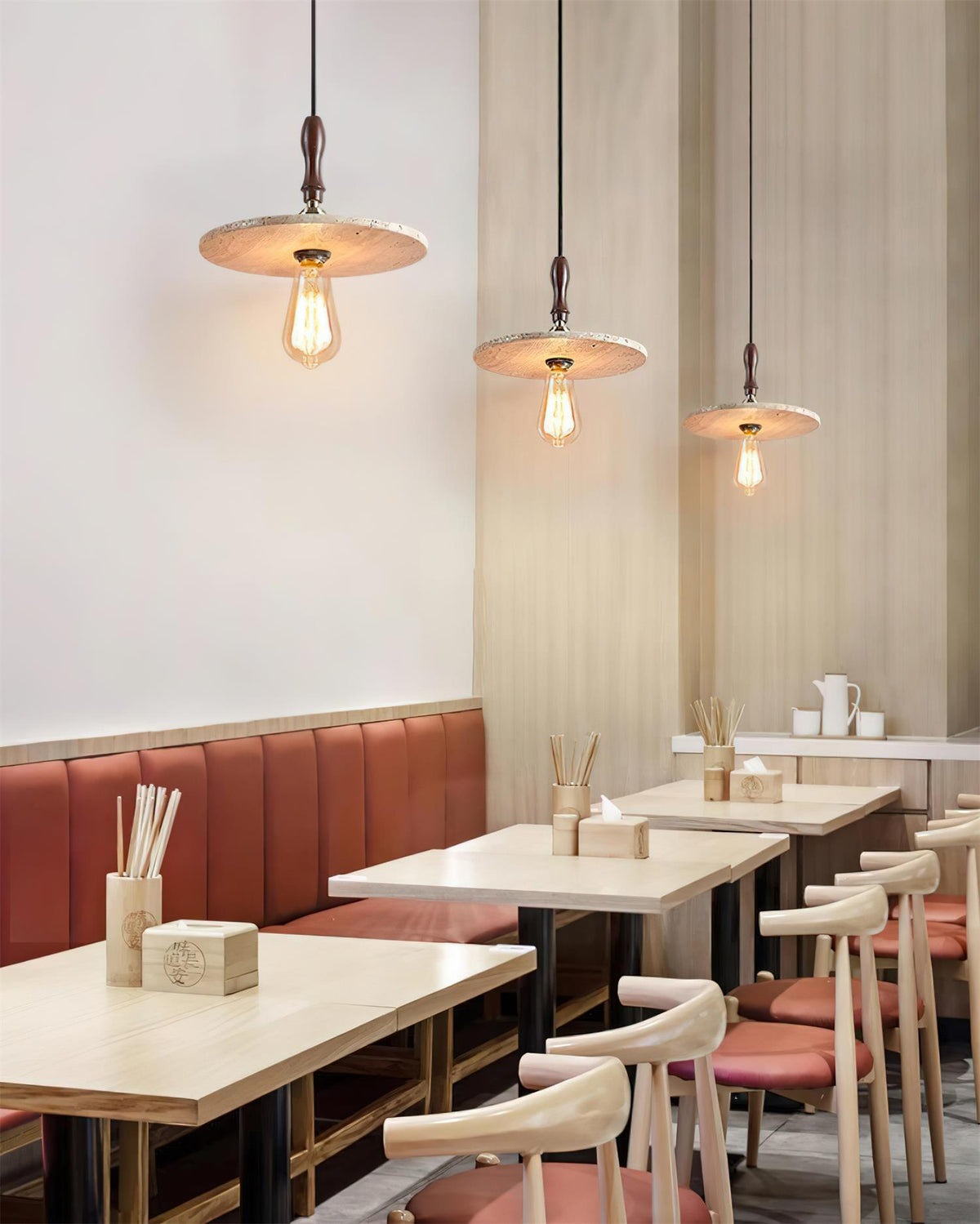 Norerelia Orbit Pendant Light Travertine