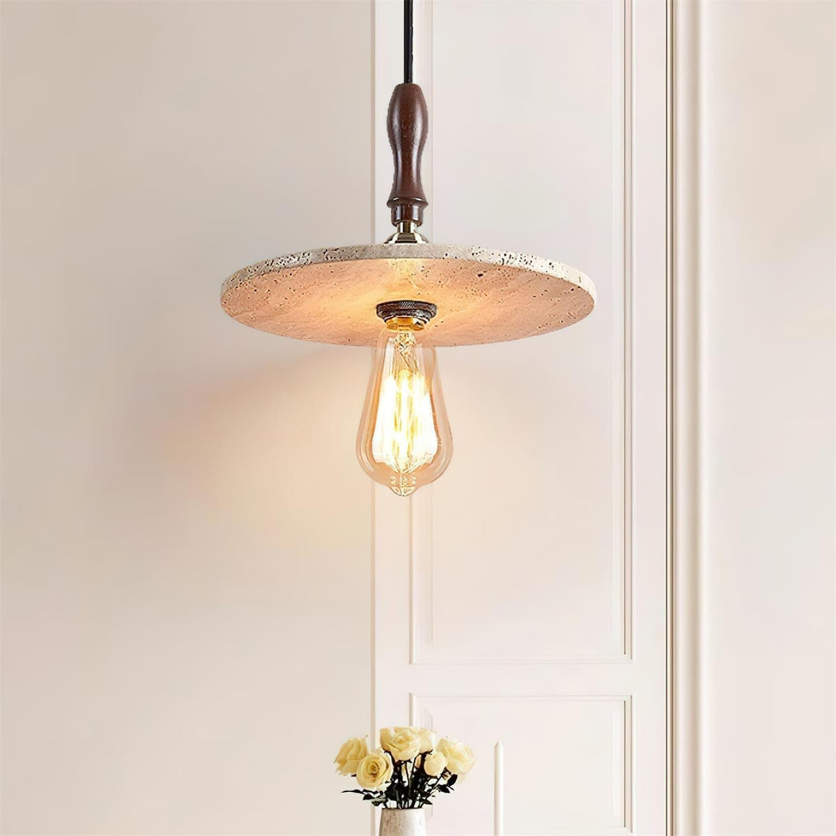 Norerelia Orbit Pendant Light Travertine