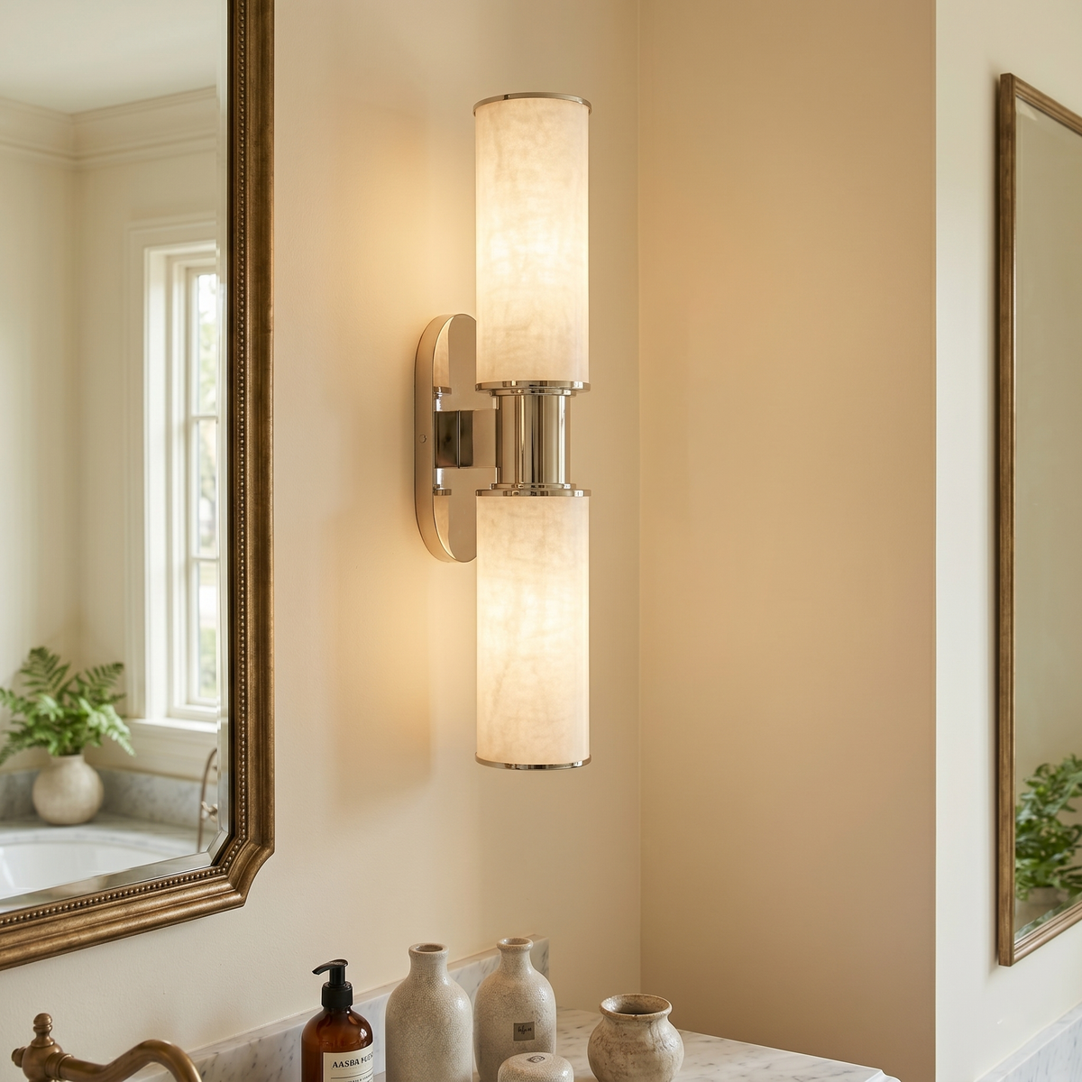 Nivivina Vertical Alabaster Sconce