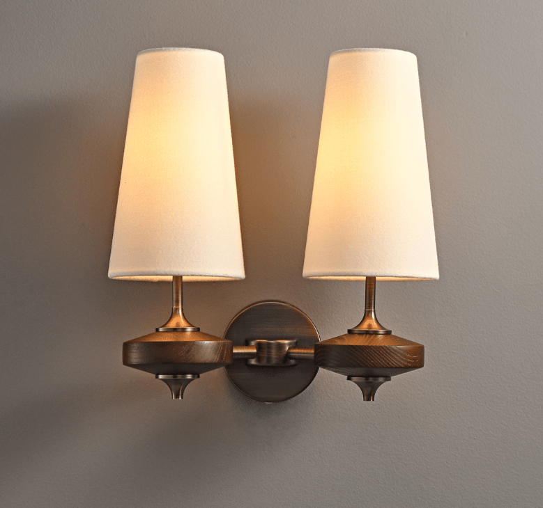 Hestin Twin Shade Wall Sconce