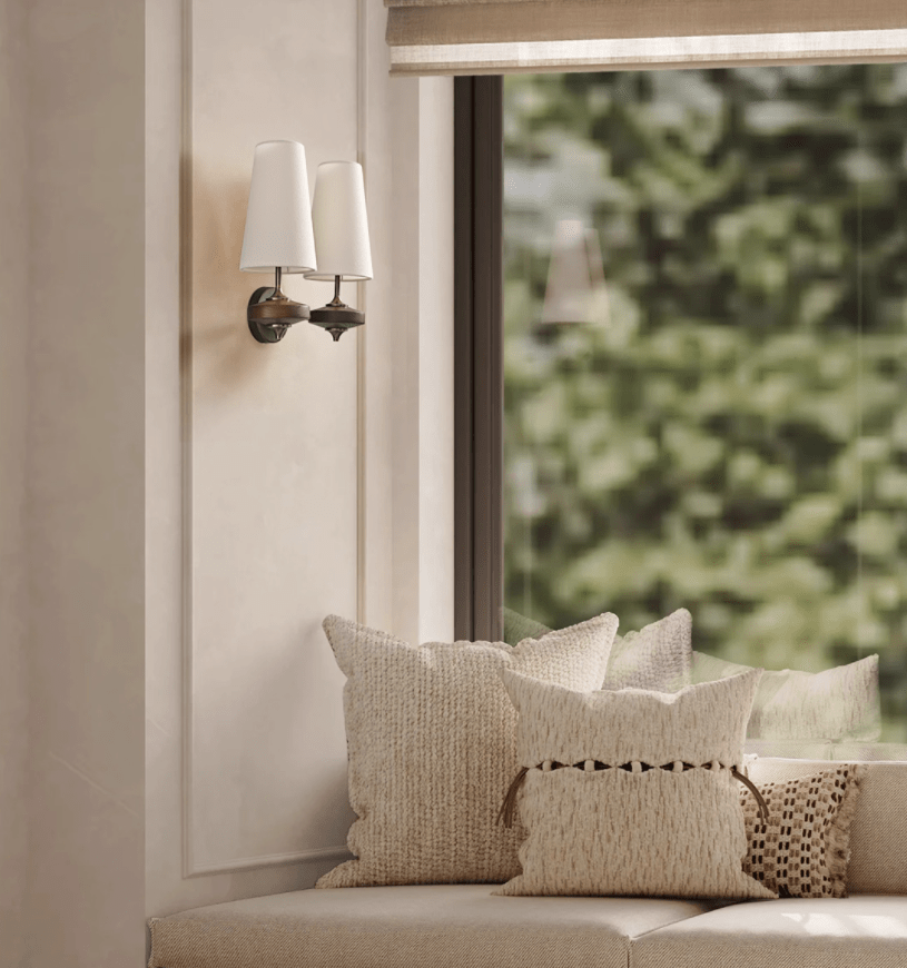 Hestin Twin Shade Wall Sconce