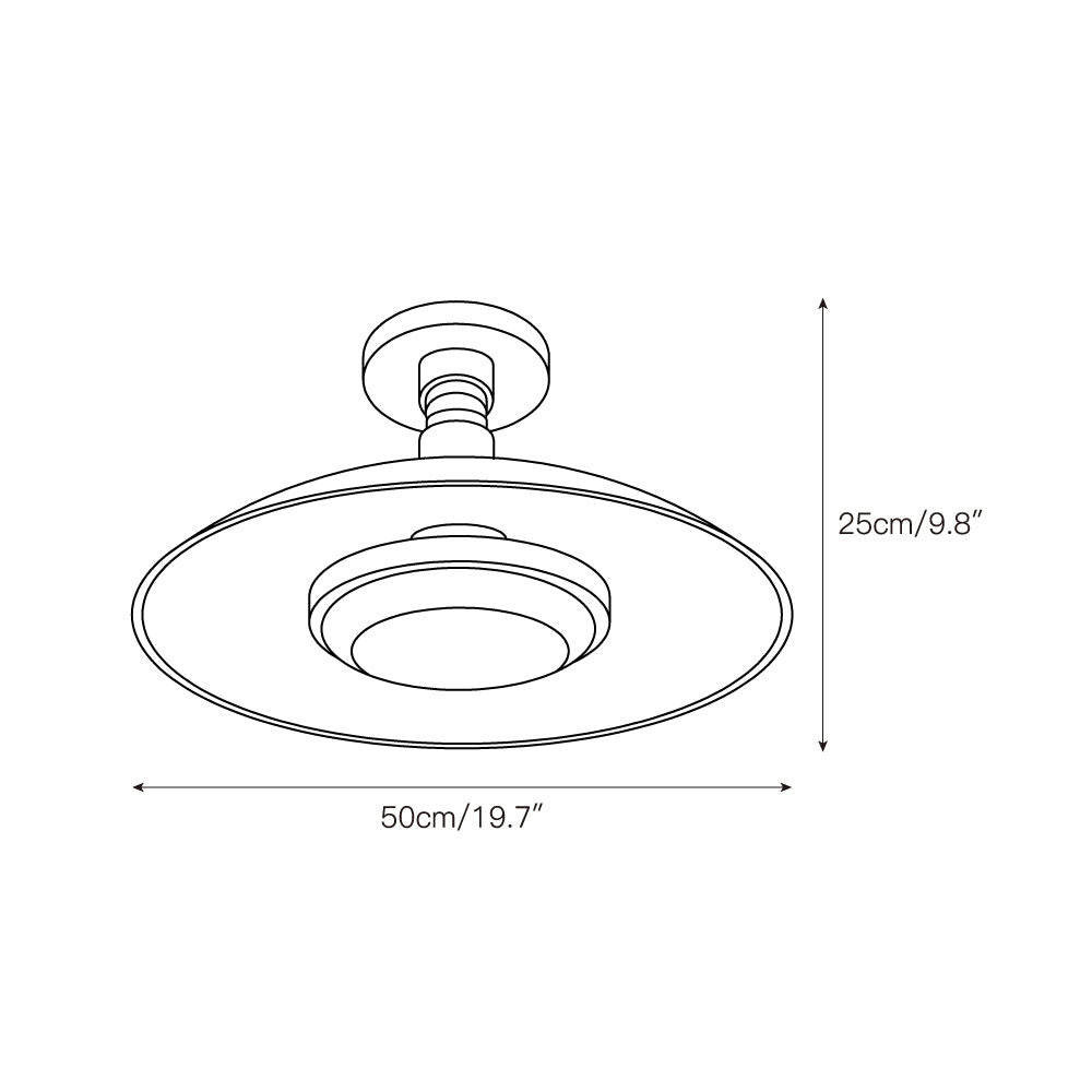 Ormure Style Flat-Panel Ceiling Light
