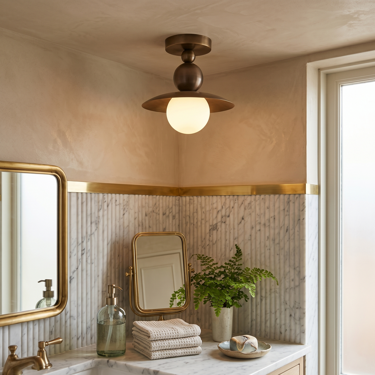 Rivuian Semi-Flush Mount Light