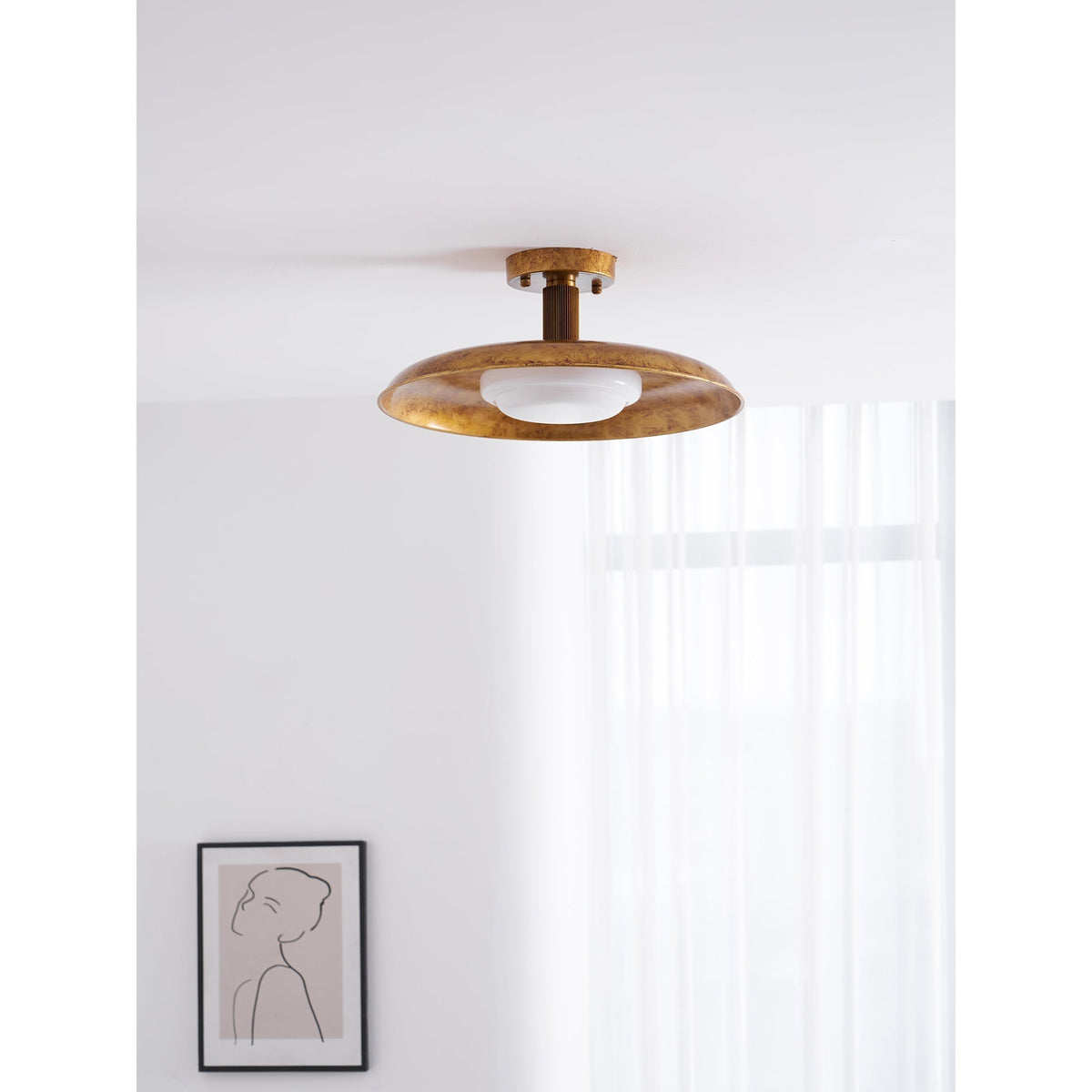 Ormure Style Flat-Panel Ceiling Light