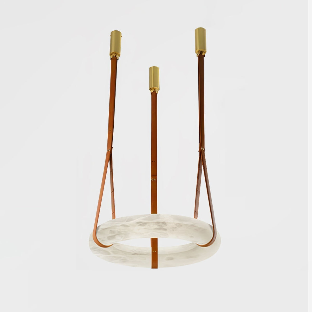 Tarys Alabaster Chandeliers  Ring Leather Strap Version B