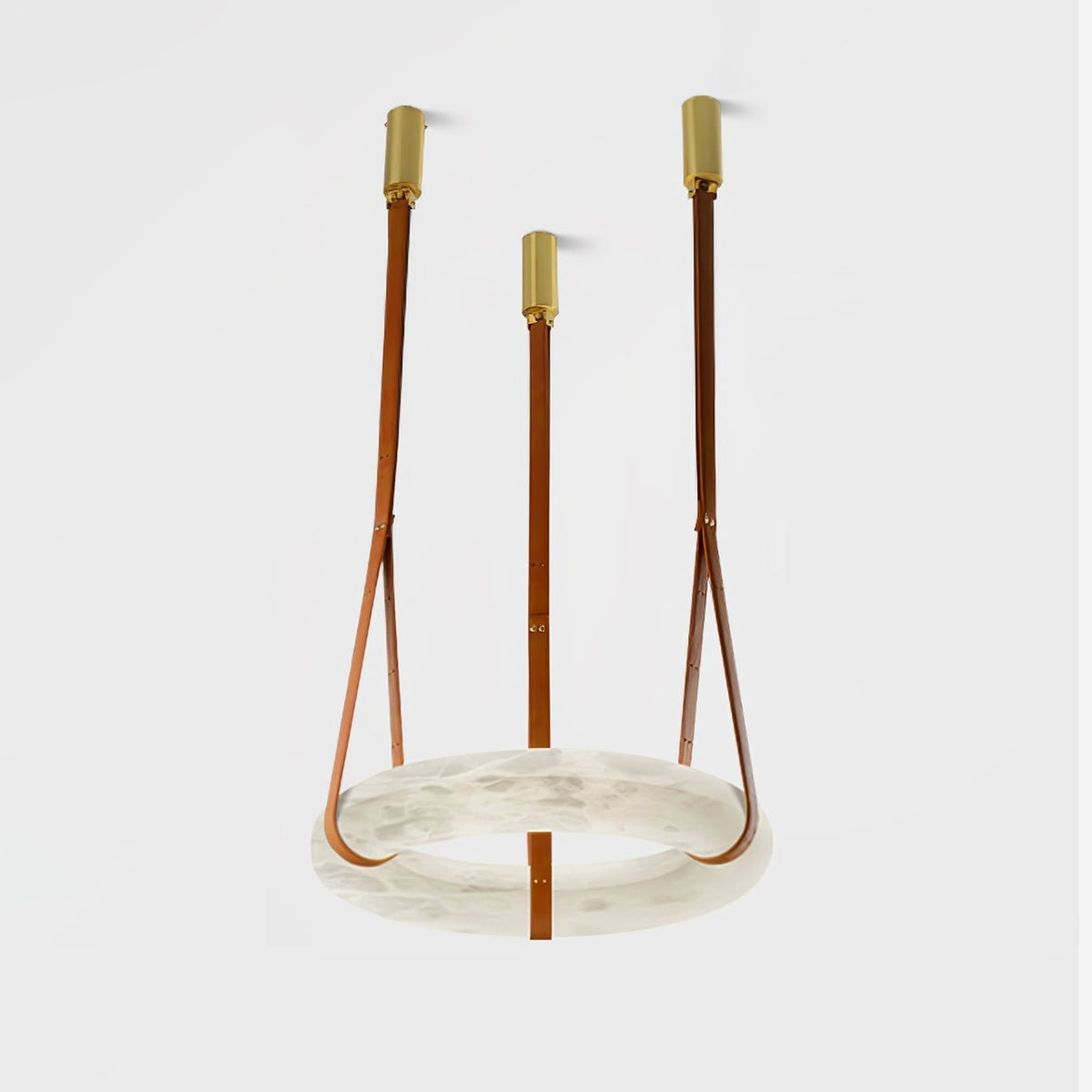 Tarys Alabaster Chandeliers  Ring Leather Strap Version B