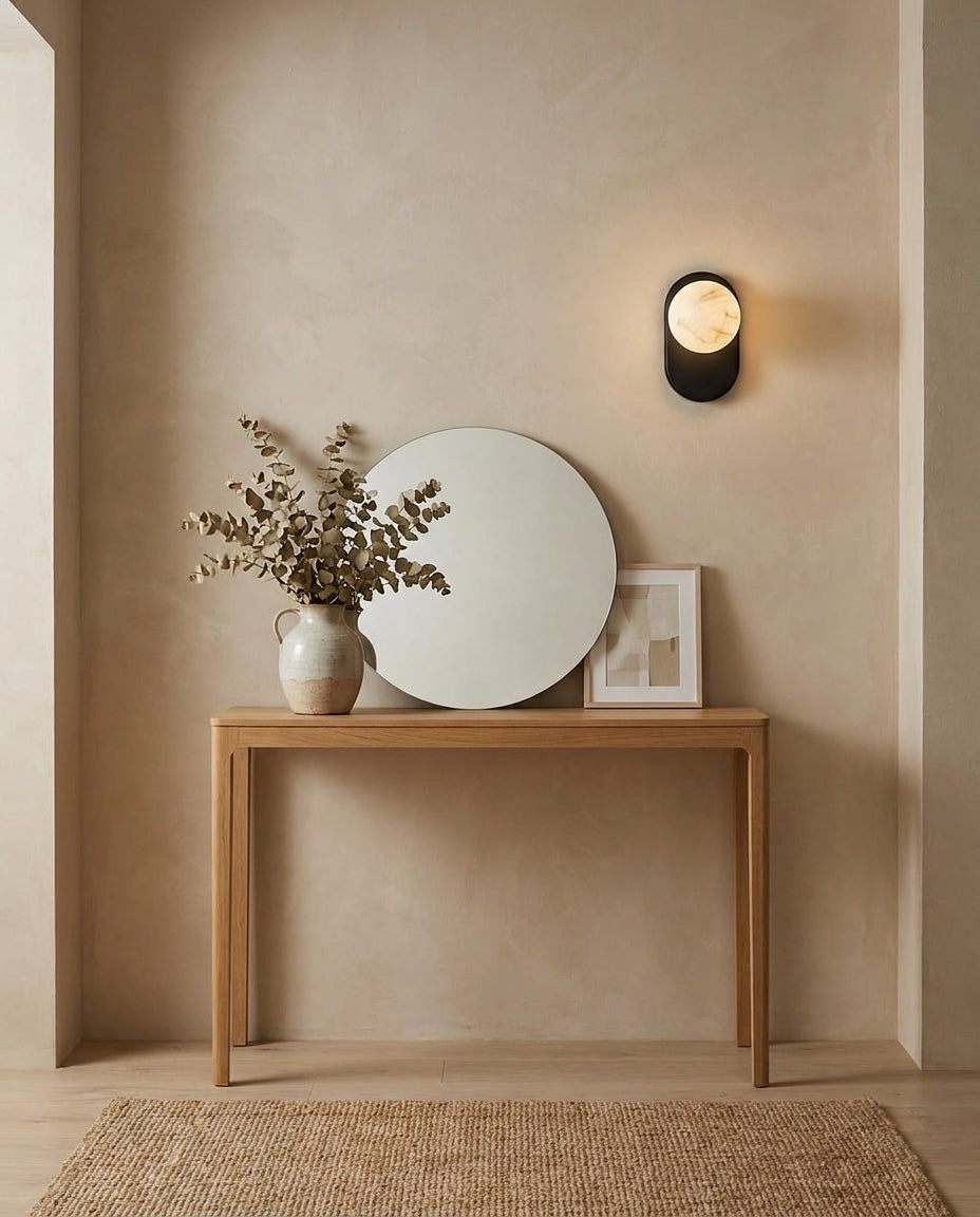Hensford Orb Alabaster Wall Sconce