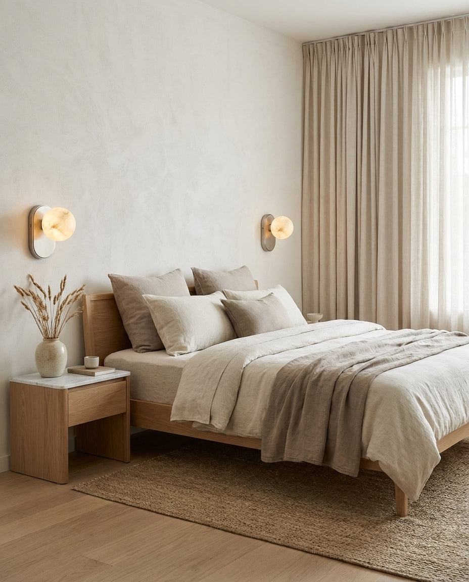 Hensford Orb Alabaster Wall Sconce