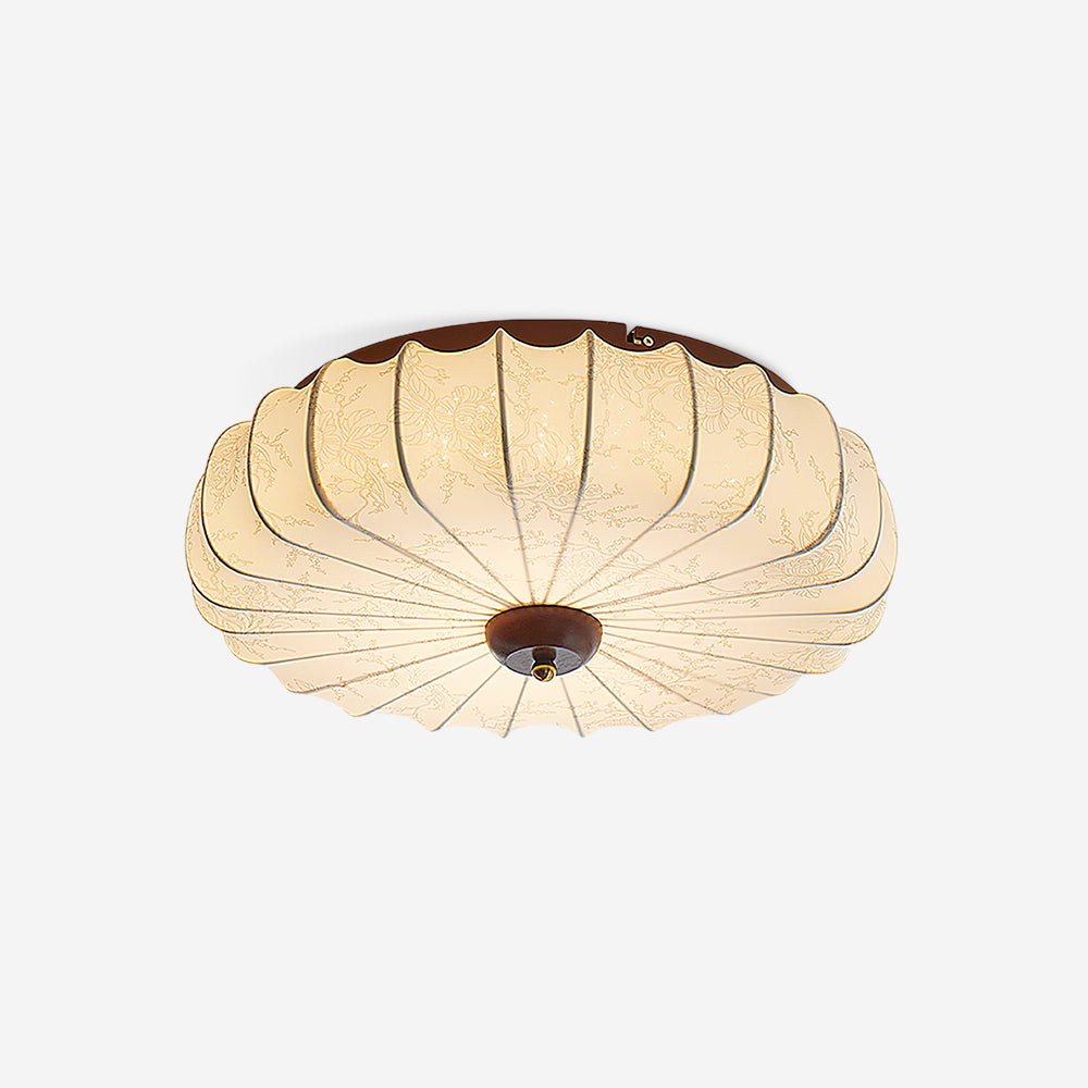 Rosemary Fabric Shade Pleated Ceiling Lamp