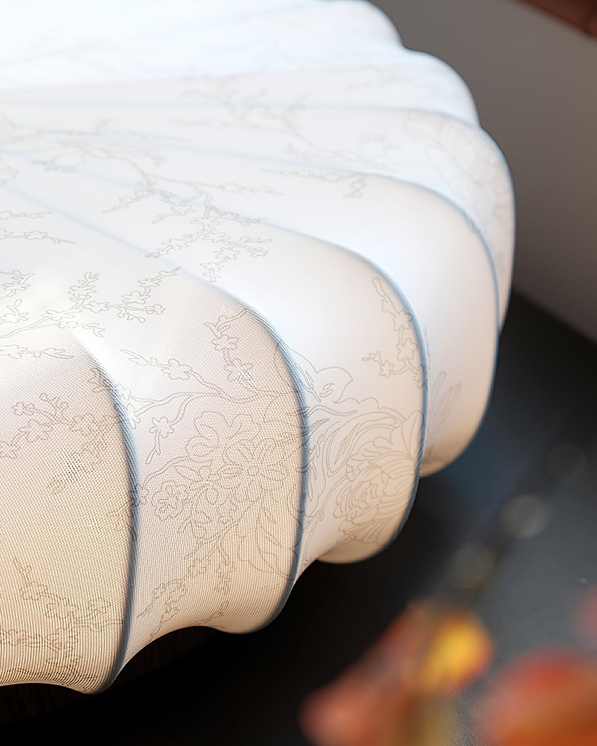 Rosemary Fabric Shade Pleated Ceiling Lamp