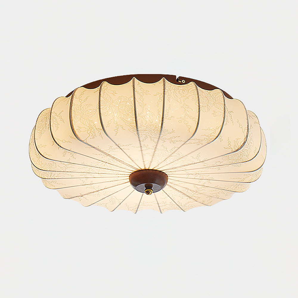Rosemary Fabric Shade Pleated Ceiling Lamp