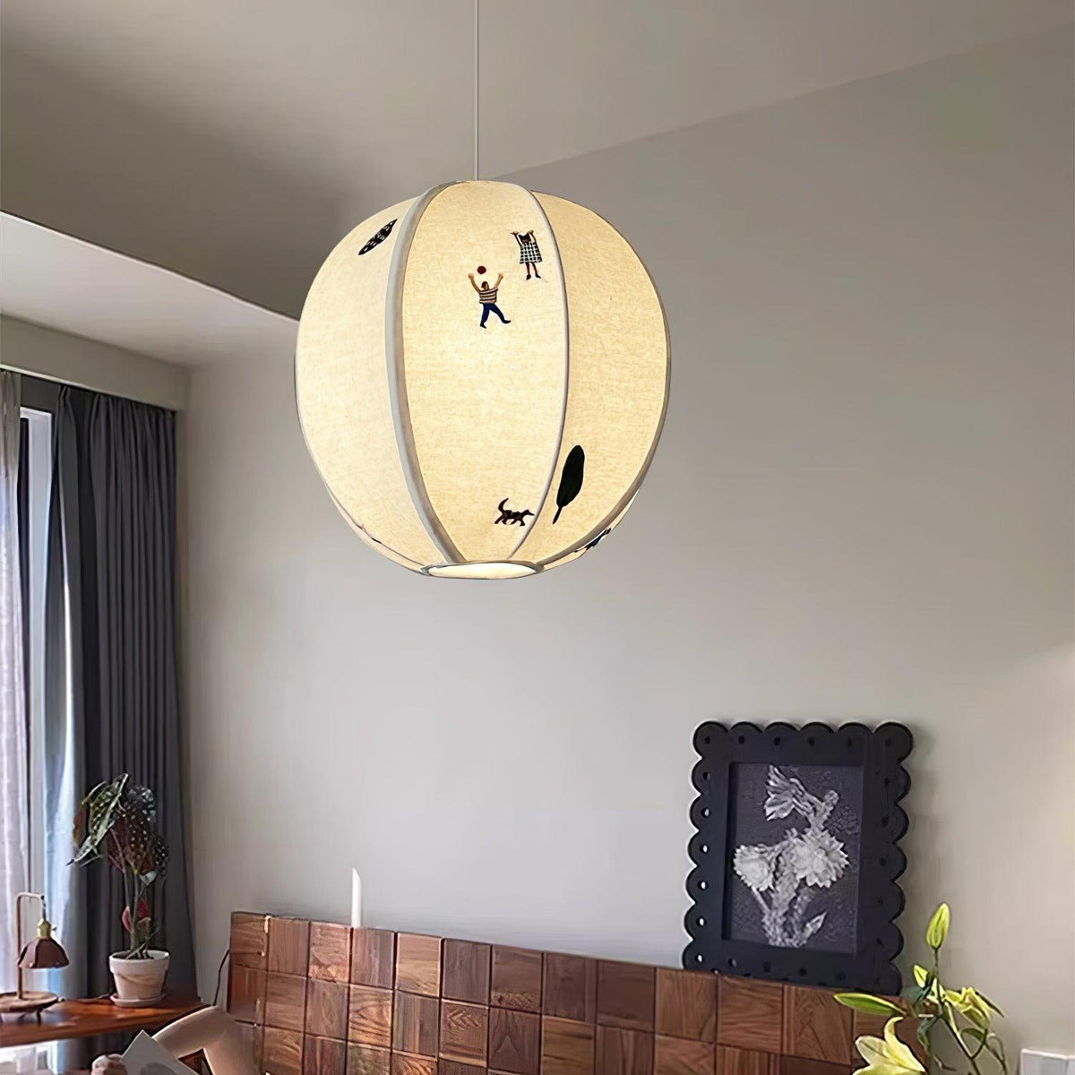 Zusoten Pendant Light Paper Ball Drawing