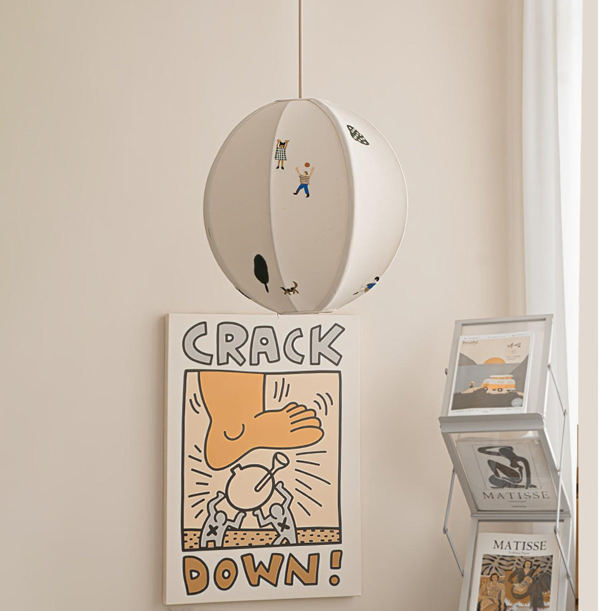 Zusoten Pendant Light Paper Ball Drawing