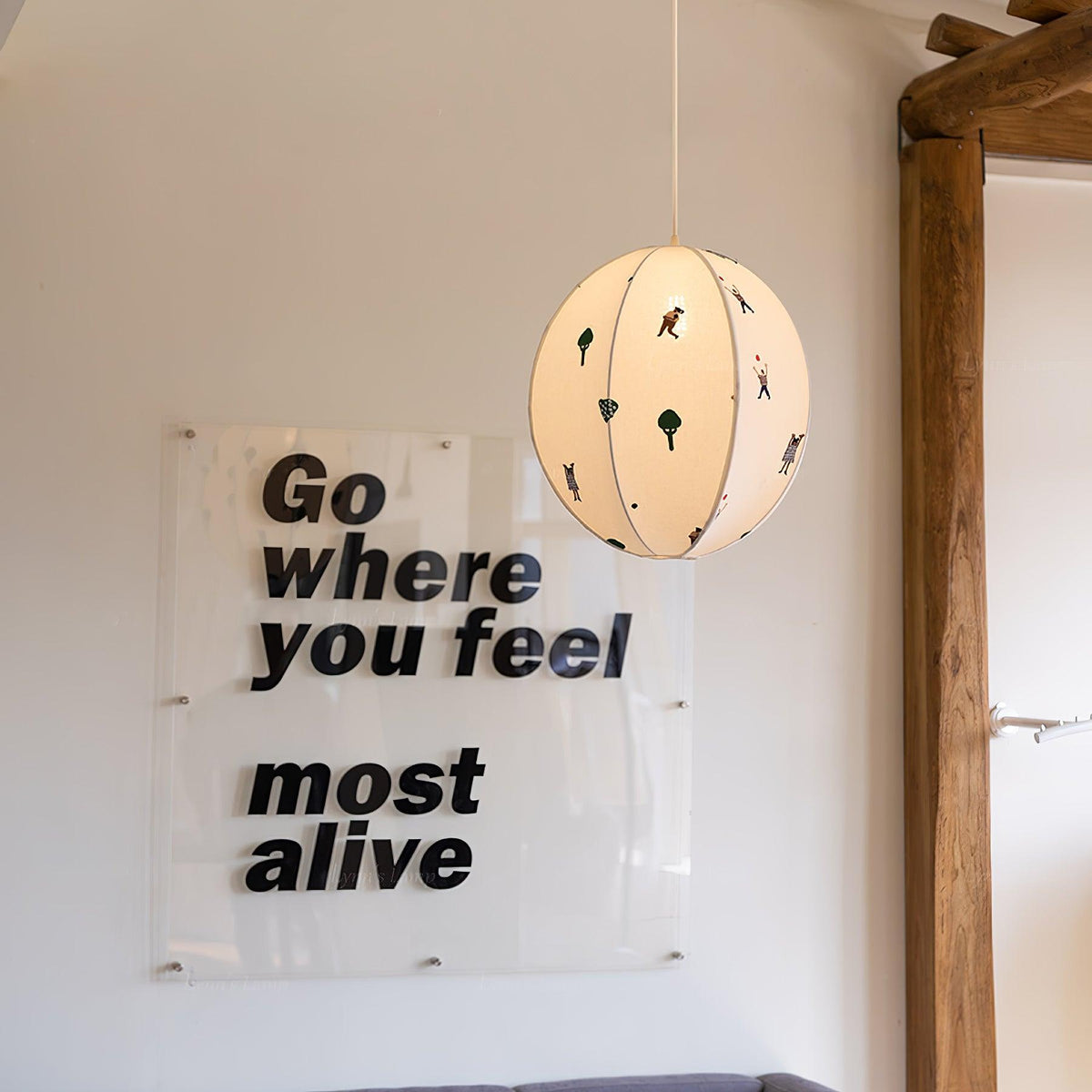 Zusoten Pendant Light Paper Ball Drawing