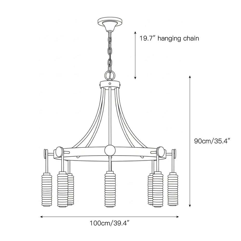 Payson Alabaster Chandelier