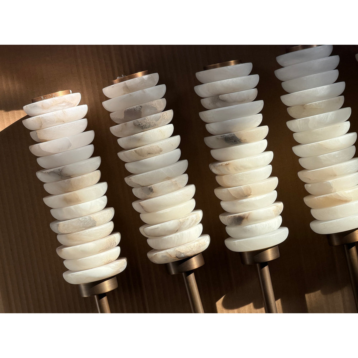 Double Modern Alabaster Wall Lamp