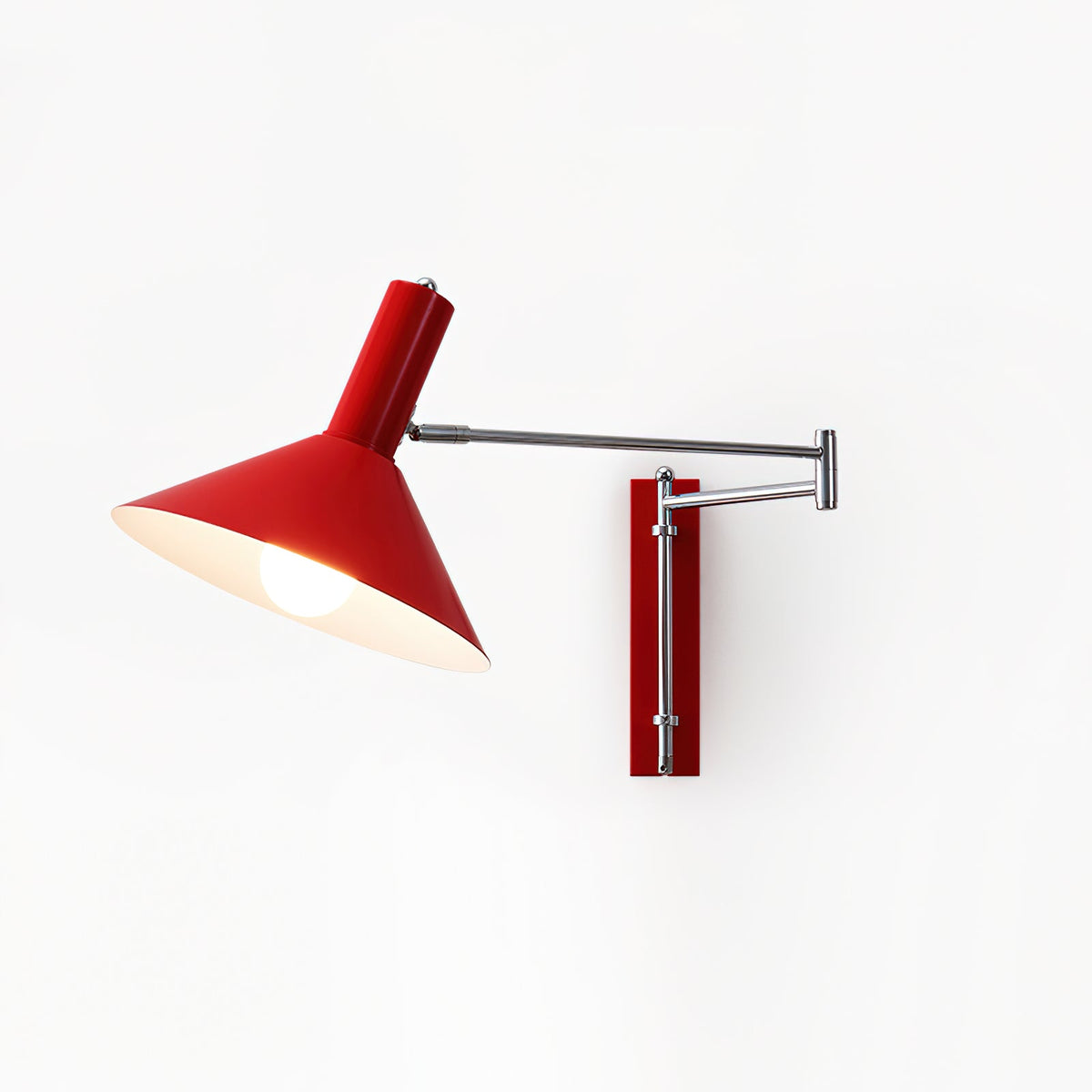 Peak Wall Lamp Adjustable Arm Red Reading