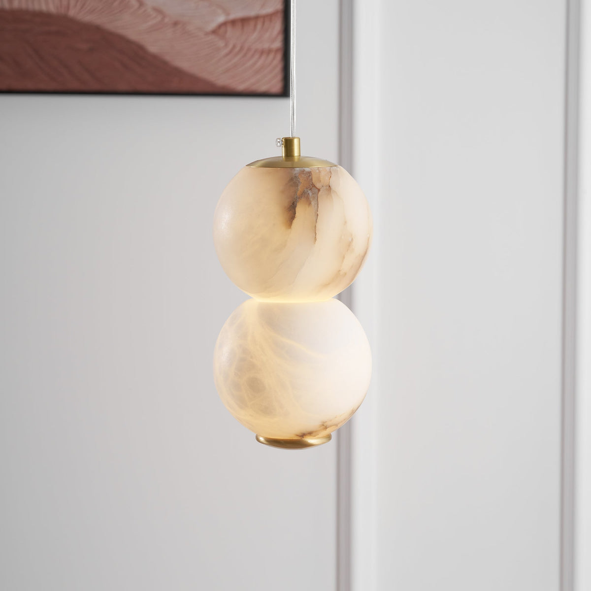 Lasides Alabaster Pendant Light Head 2 /3/4