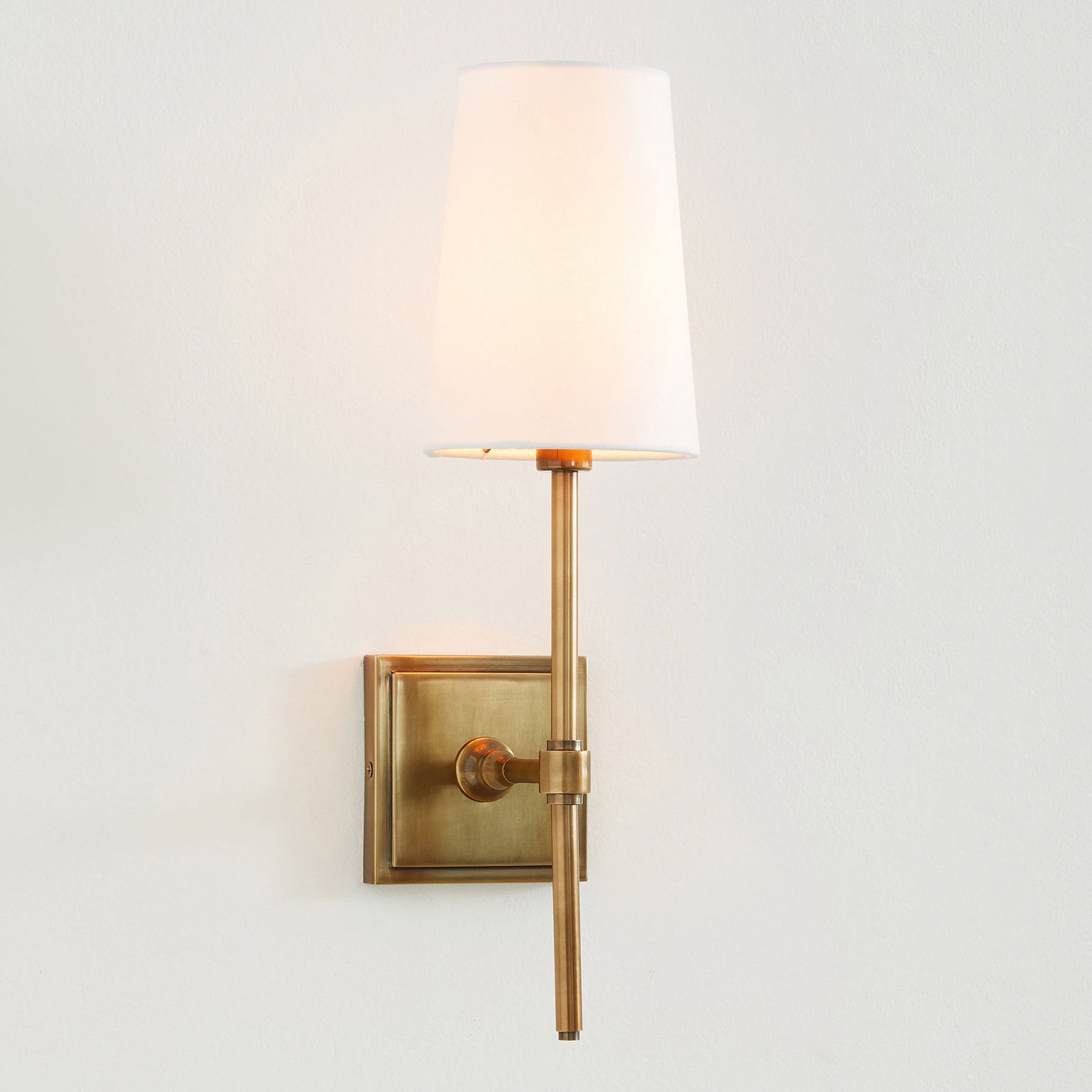 Vicarara Vintage Industrial Brass Fabric Wall Lamp