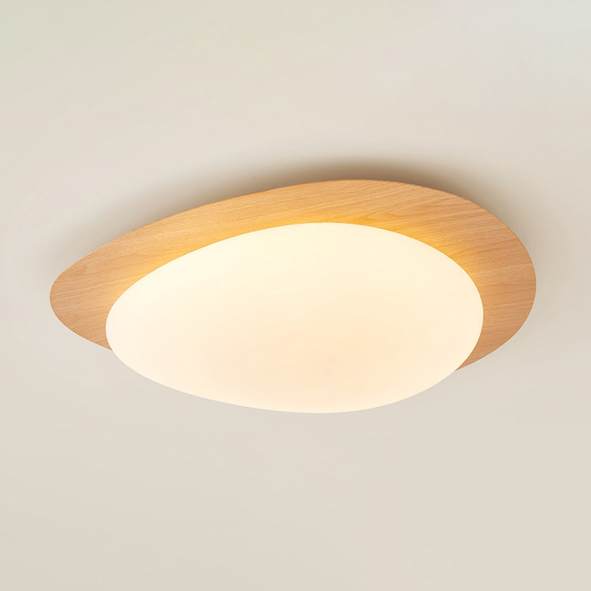 Sylenia Ceiling Light Pebble Walnut Acrylic LED