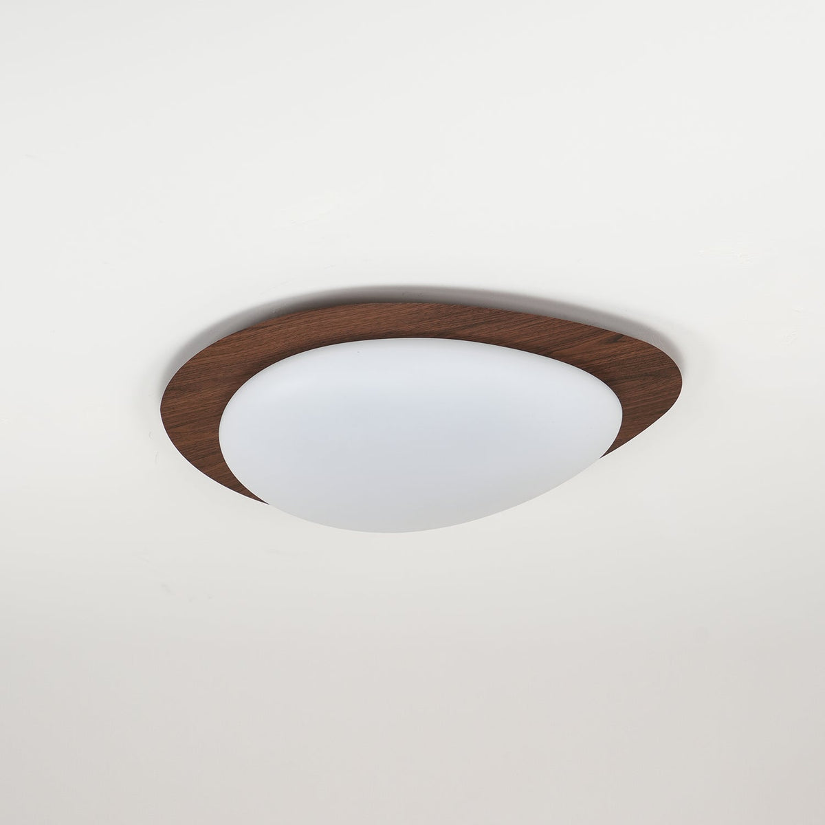 Tulapis Pebble Walnut Ceiling Light
