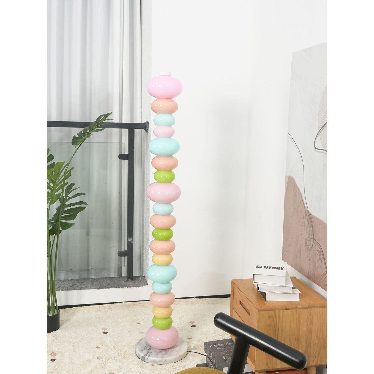Pebbles Minimalist Marble Floor Lamp