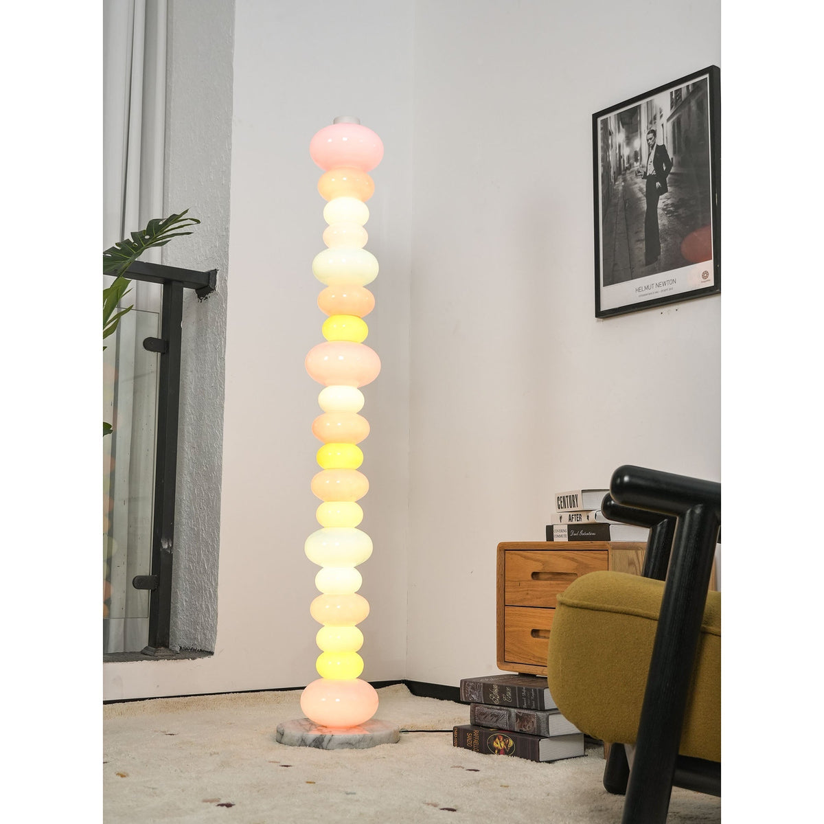 Pebbles Minimalist Marble Floor Lamp