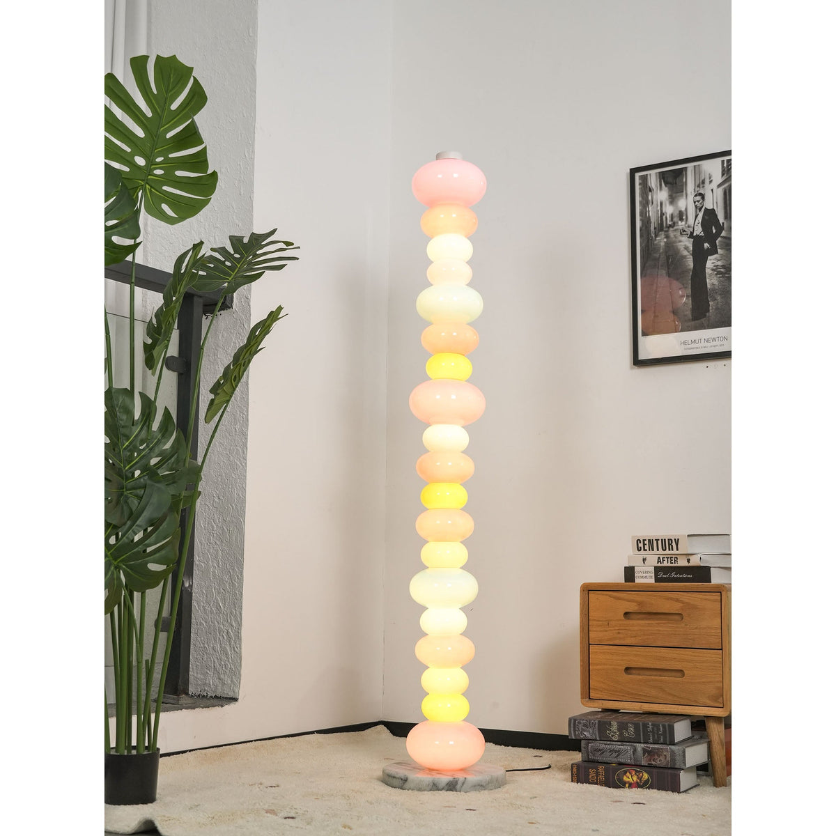Pebbles Minimalist Marble Floor Lamp