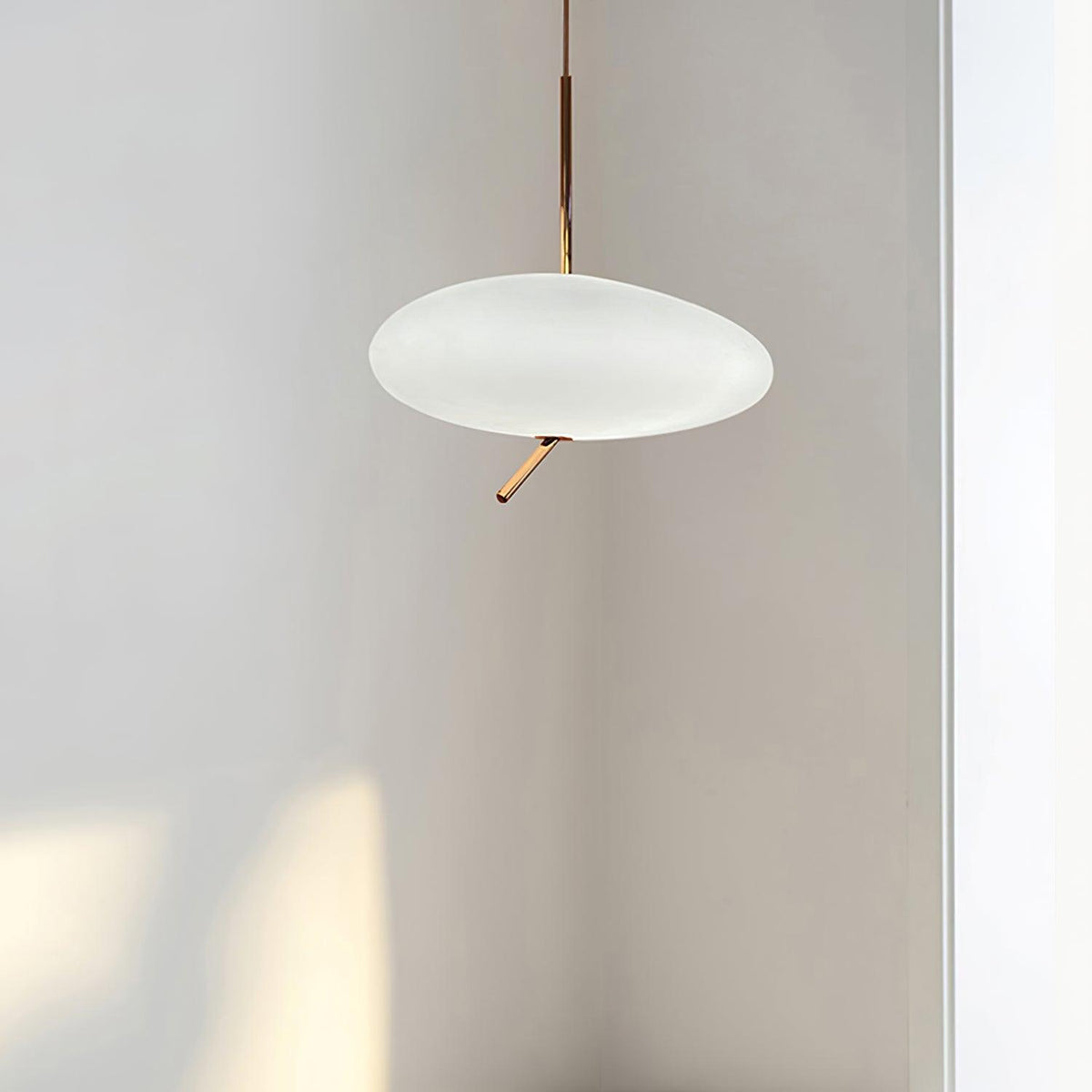 Pokakun Rose Gold Pebble Pendant Light
