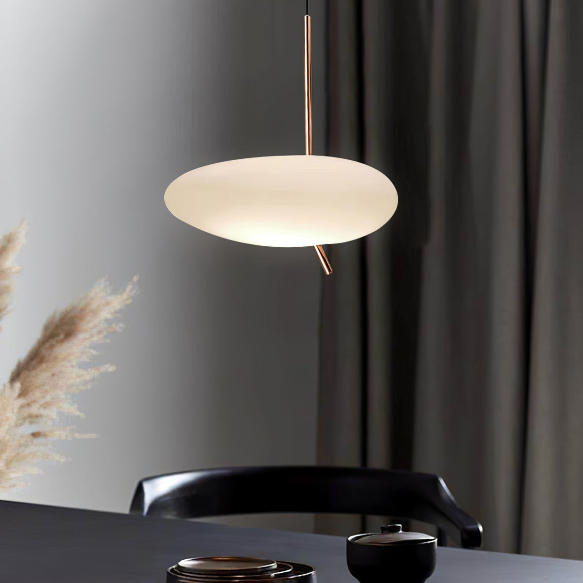 Pokakun Rose Gold Pebble Pendant Light
