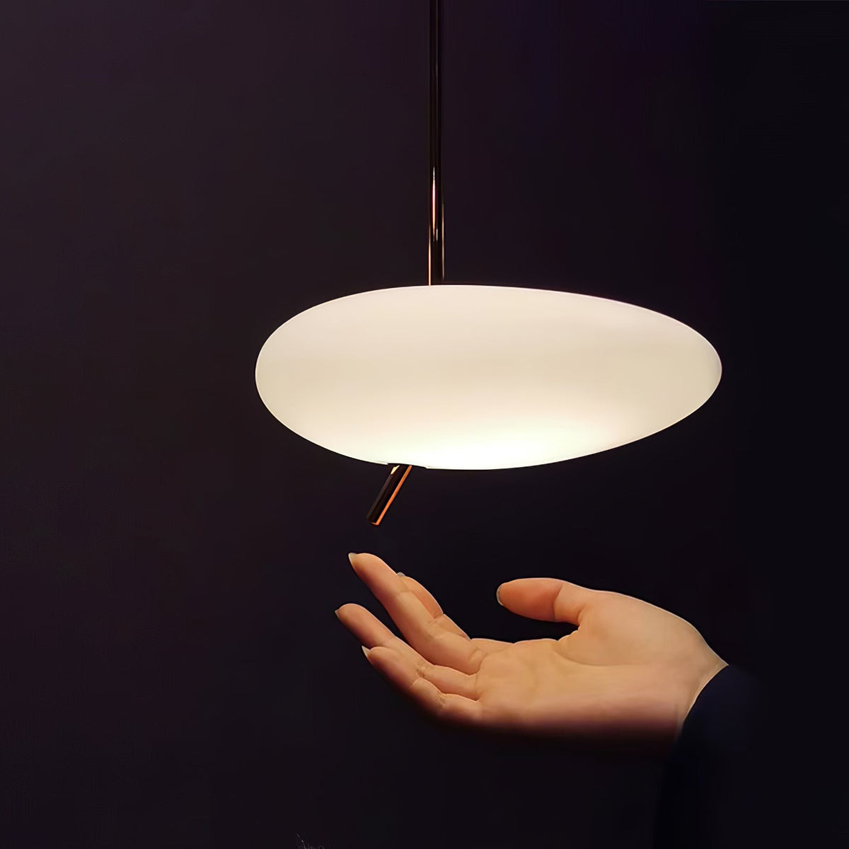 Pokakun Rose Gold Pebble Pendant Light